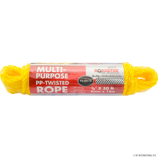 Twisted poly rope 6mm x 50ft