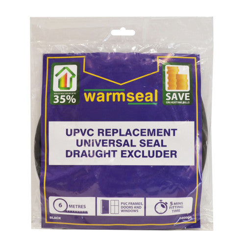 UPVC Replacement seal black 6m
