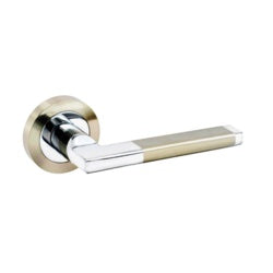 Ultra latch handle flat pair Sc/chrome