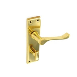 Victor bathroom handle brass