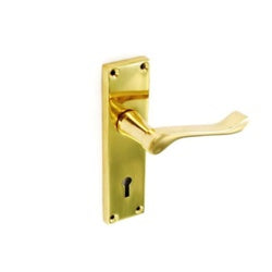 Victorian lock handle brass