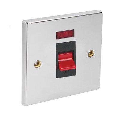 1G Cooker switch neon 45Amp c/b