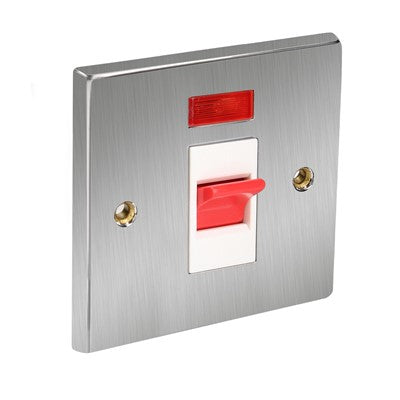 1G Cooker switch neon 45Amp s/c/w