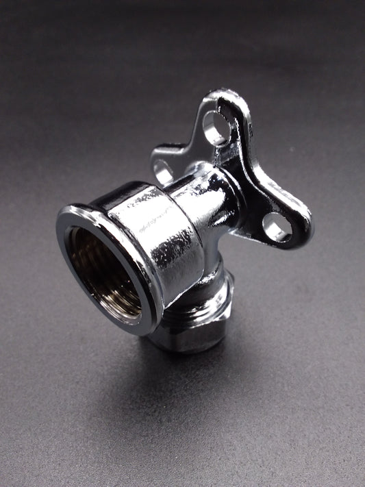 15mm x 1/2" Wall plate chrome
