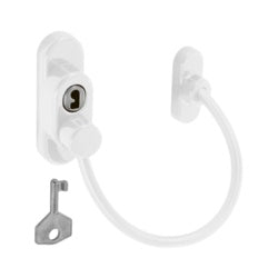 Cable window restrictor white