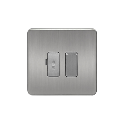 Switch spur flat satin chrome