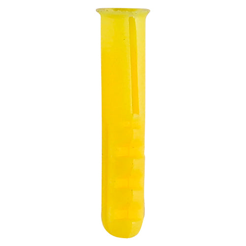 Wall plugs yellow 5mm Pk100