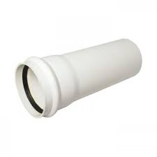 110mm x 1m Soil pipe white